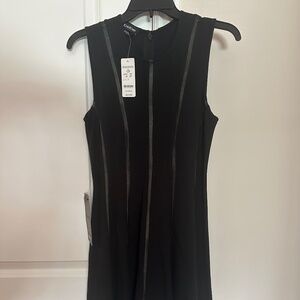 Bebe black dress new with tags size S stretchy fabric